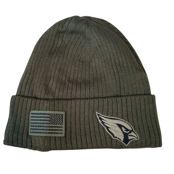 New Era 2018 Salute to Service Beanie • Green Military Knit • EUC - Picture 1 of 5